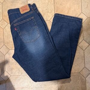 Levi's Men's Straight Dark Blue Denim Jeans